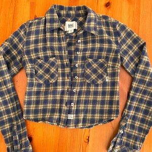 Plaid Button-Up Shirt